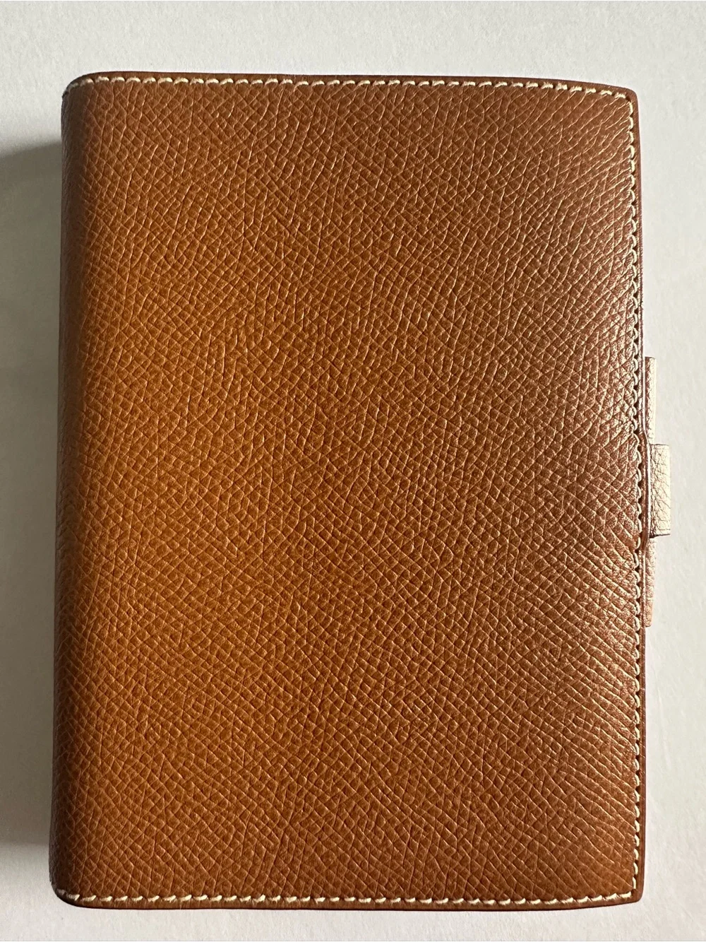 Hermès Vintage GM Agenda Cover Gold Epsom Leather Planner + 2004 Inserts